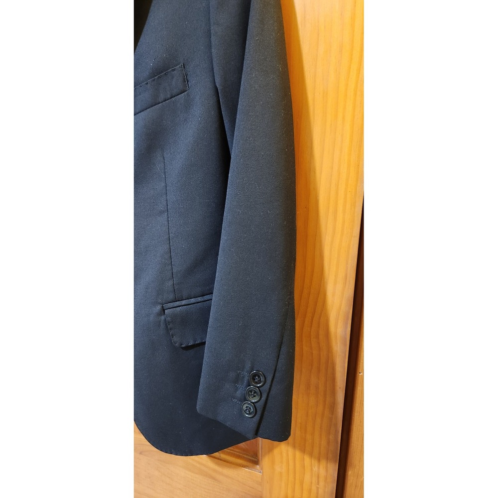 American Exchange Boys Black Blazer Suit Jacket Formal Wedding Size 8 - Picture 4 of 5